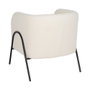Ixia Sillón Blanco Tejido-Metal para Salón