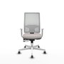 PIQUERAS Y CRESPO Silla de oficina Horna Blanca con mecanismo Sincro/Traslack