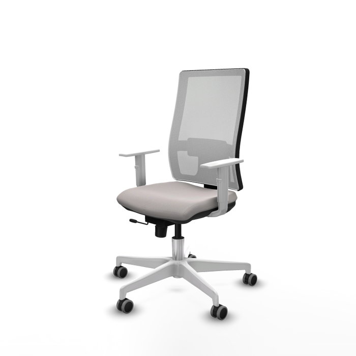 PIQUERAS Y CRESPO Silla de oficina Horna Blanca con mecanismo Sincro/Traslack PIQUERAS Y CRESPO Silla de oficina Horna Blanca con mecanismo Sincro/Traslack