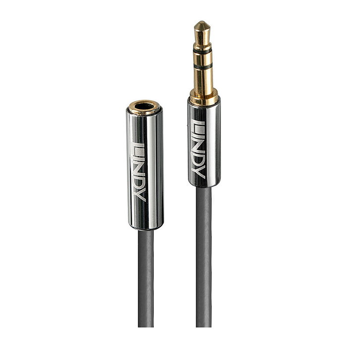 Lindy Cable de extensión de audio Cromo Line 3,5 mm, 1 m, Antracita Lindy Cable de extensión de audio Cromo Line 3,5 mm, 1 m, Antracita