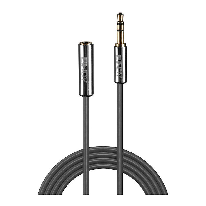 Lindy Cable de extensión de audio Cromo Line 3,5 mm, 1 m, Antracita Lindy Cable de extensión de audio Cromo Line 3,5 mm, 1 m, Antracita