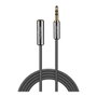 Lindy Cable de extensión de audio Cromo Line 3,5 mm, 1 m, Antracita
