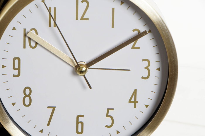 DKD Home Decor Reloj Despertador Blanco Negro 3.5 x 12 x 11.3 cm (4 Unidades)