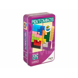 Cayro Juego Pentominos en caja de metal con 12 piezas