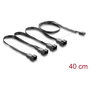DeLOCK 84540 Cable divisor de ventilador 1 x 4-pin PWM a 4 x 4-pin PWM negro