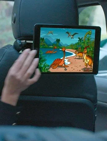 Mobilis U.Fix Soporte Universal Pasivo para Reposacabezas de Coche, Tablets y Smartphones, Montaje Mecánico y Magnético, Negro