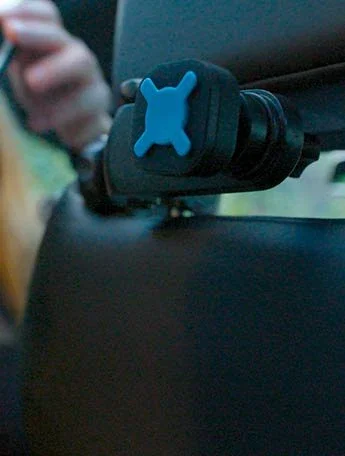 Mobilis U.Fix Soporte Universal Pasivo para Reposacabezas de Coche, Tablets y Smartphones, Montaje Mecánico y Magnético, Negro