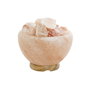 DKD Home Decor Lámpara de Sobremesa de Sal del Himalaya Rosa