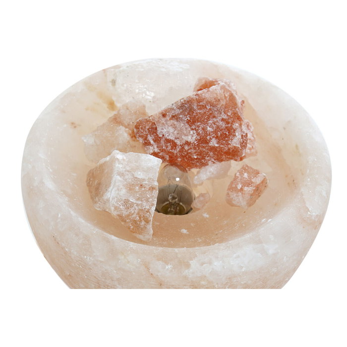 DKD Home Decor Lámpara de Sobremesa de Sal del Himalaya Rosa