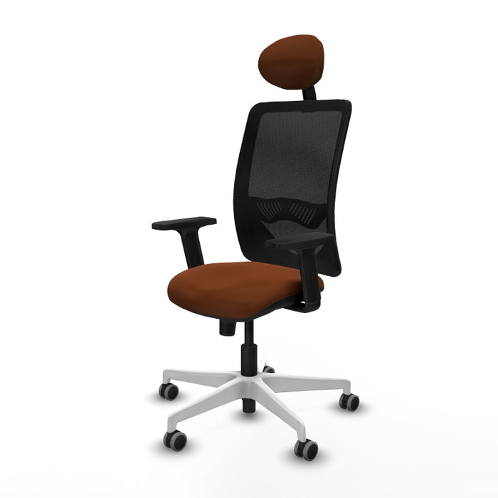 PIQUERAS Y CRESPO Silla de oficina Zulema con mecanismo Sincro, Marrón y Negro PIQUERAS Y CRESPO Silla de oficina Zulema con mecanismo Sincro, Marrón y Negro