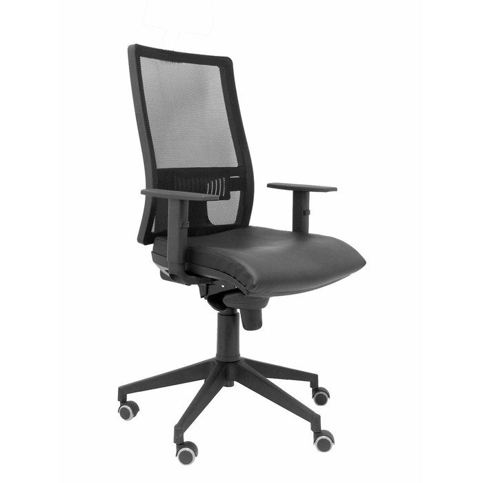 PIQUERAS Y CRESPO Silla Horna con Mecanismo Sincro, Similpiel Negro