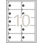Apli Etiquetas Colgantes con Arandela 98x57mm Blanco