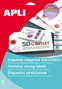 Apli Etiquetas Colgantes con Arandela 98x57mm Blanco