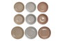 DKD Home Decor Vajilla Básicos de Gres Marrón Gris - 18 Piezas Completas, Platos de 26.5 cm, Apta para Microondas y Lavavajillas