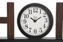DKD Home Decor Reloj de Pared MDF Home Natural y Negro