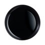Luminarc Plato Llano Bloom Negro de Vidrio Templado 25cm