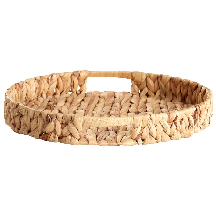Day Bandeja diámetro 32 cm Jacinto de Agua Trenzado Con Asas Integradas