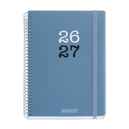 Agenda Escolar (2026-27) Miquelrius College Espiral Tapa Pp Con Goma Plus 4º 150X213 S/V Apais. Azul