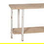 Consola Natural-Blanco Madera de Abeto 120 X 40 X 80 cm