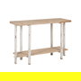 Consola Natural-Blanco Madera de Abeto 120 X 40 X 80 cm