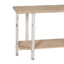 Ixia Consola Natural-Blanco Madera de Abeto 120 x 40 x 80 cm
