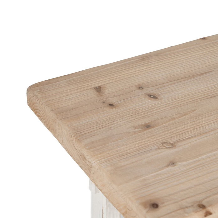 Ixia Consola Natural-Blanco Madera de Abeto 120 x 40 x 80 cm