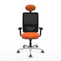 PIQUERAS Y CRESPO Silla de oficina Zulema Naranja y Negro