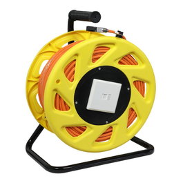 Synergy21 Kabeltrommel CAT6A 90m con cable CAT7A S-STP(S/FTP) y RJ45 LSZH
