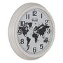 Reloj Blanco-Negro Metal Decoración 70 X 70 X 6,50 cm