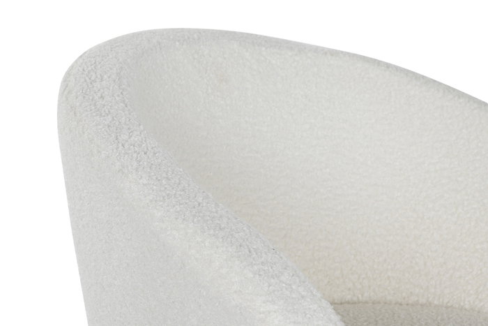 DKD Home Decor Silla Teddy Blanco