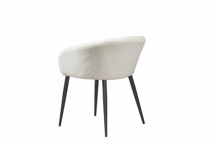 DKD Home Decor Silla Teddy Blanco
