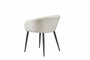 DKD Home Decor Silla Teddy Blanco