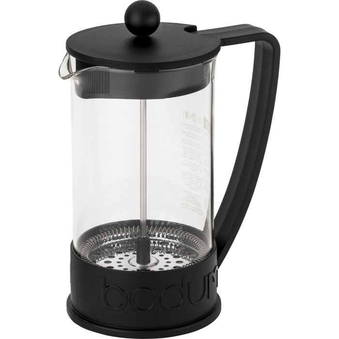 Bodum Cafetera de prensa francesa BRAZIL 1 litro, Negro