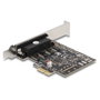 DeLOCK Tarjeta PCI Express a 4 x Serie RS-232, VGA, Negro