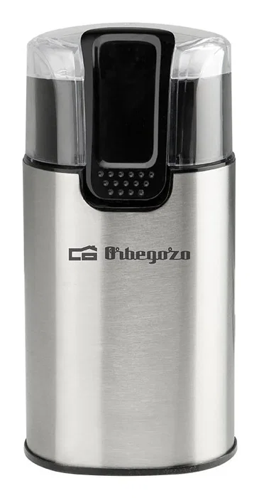 Orbegozo MO 3500 Molinillo de Café 150W Eléctrico, Acero Inoxidable Negro, para Café en Grano, Especias, Semillas y Nueces