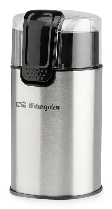 Orbegozo MO 3500 Molinillo de Café 150W Eléctrico, Acero Inoxidable Negro, para Café en Grano, Especias, Semillas y Nueces