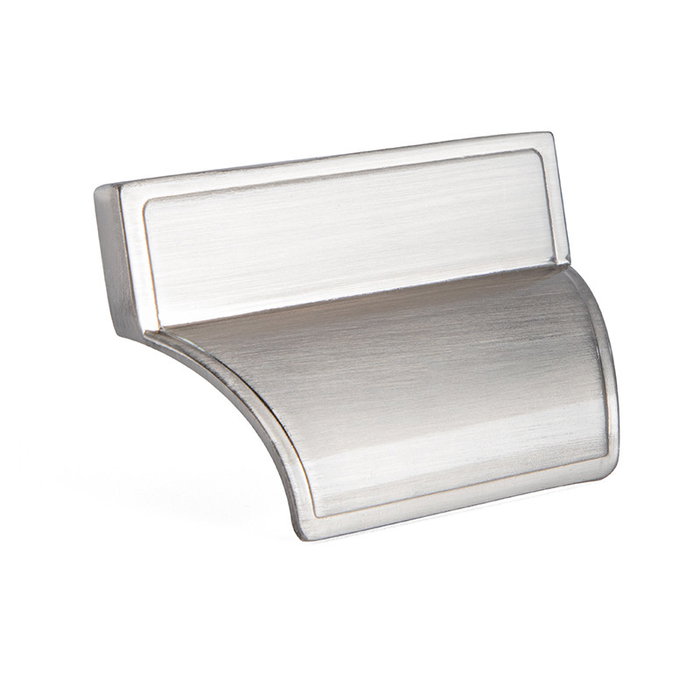 HERRAJES ALK Tirador Zamak Modelo Hoz Distancia 32mm Acabado Efecto Inox