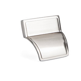 HERRAJES ALK Tirador Zamak Modelo Hoz Distancia 32mm Acabado Efecto Inox