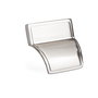 HERRAJES ALK Tirador Zamak Modelo Hoz Distancia 32mm Acabado Efecto Inox