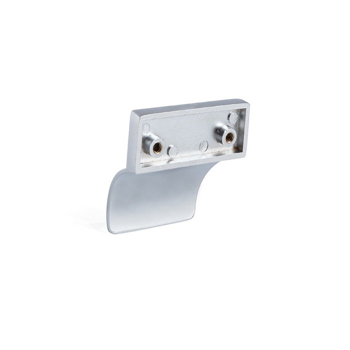 HERRAJES ALK Tirador Zamak Modelo Hoz Distancia 32mm Acabado Efecto Inox