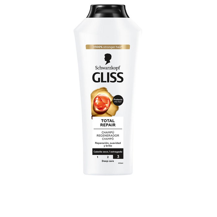 Schwarzkopf Mass Market Gliss Champú Total Repair 400 ml Schwarzkopf Mass Market Gliss Champú Total Repair 400 ml