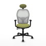 PIQUERAS Y CRESPO Silla de oficina Jorquera Verde oliva y Blanco