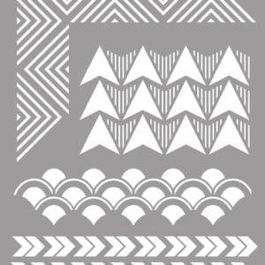 la Pajarita Plantilla Decorativa Stencil ST-21 Modelo Geometric