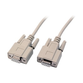 EFB Elektronik Cable de datos serial EK152.5, 2x DE-9 hembra, 5 m, beige