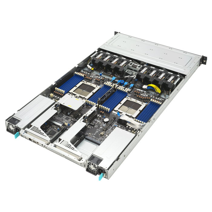 ASUS RS700A-E13-RS12U Servidor Bastidor 1U, Socket LGA 6096P AMD EPYC, Soporta 2 Procesadores, 24x RAM DDR5, 12 Bahías 2.5" NVMe/SAS/SATA Hot-Swap, Fuente 2000W Platinum