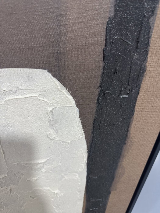 DKD Home Decor Cuadro Abstracto Marron Negro 4 x 93 x 63 cm (2 Unidades)