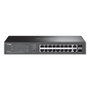 TP-Link Switch Omada ES220GP Gestionado 18 Puertos Gigabit + 2 SFP, 16 Puertos PoE+ (150W), Conmutación 40 Gbps, para Rack, Cloud