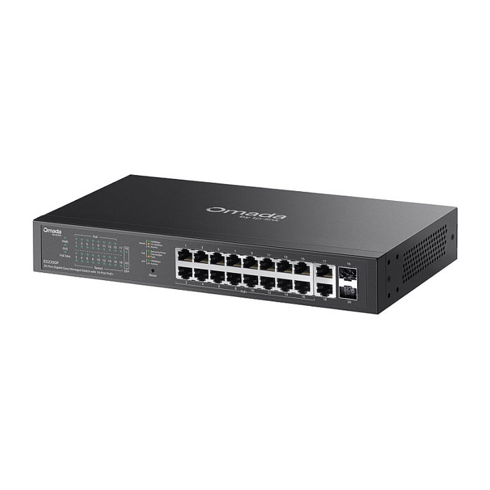 TP-Link Omada ES220GP Switch Gestionado Gigabit con 18 Puertos PoE+