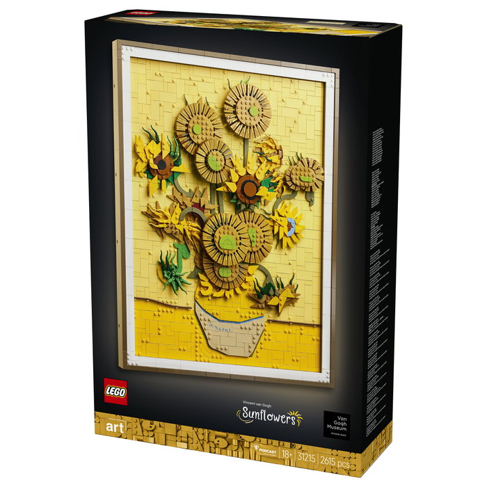 LEGO 31215 Art Vincent van Gogh - Sonnenblumen, Juego de construcción 2615 piezas, 18 años