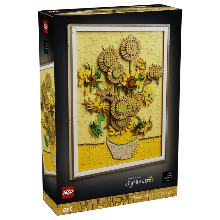 LEGO 31215 Art Vincent van Gogh - Sonnenblumen, Juego de construcción 2615 piezas, 18 años